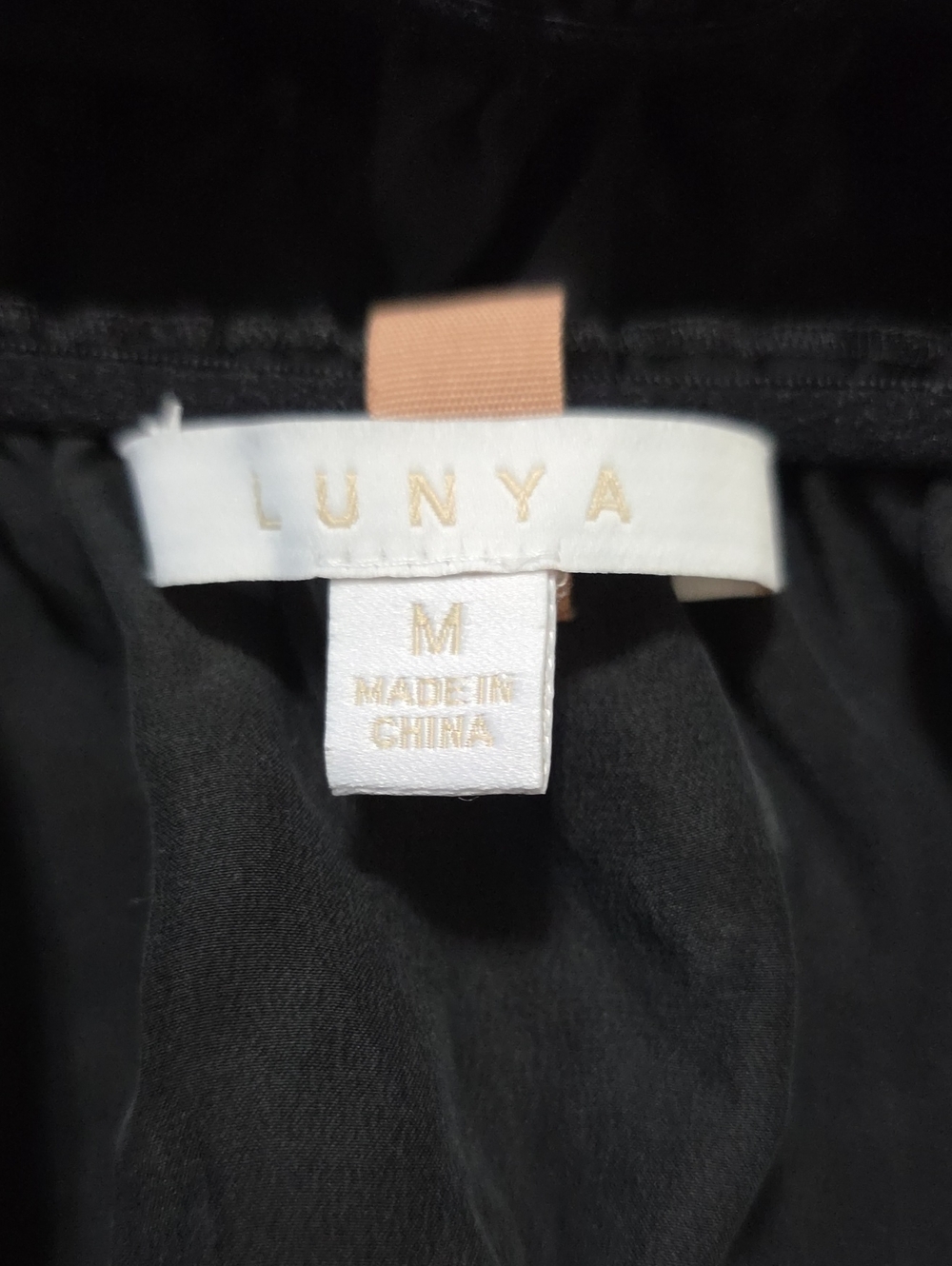Lunya Washable Silk Bralette in Immersed Black Size Medium - Picture 5 of 5